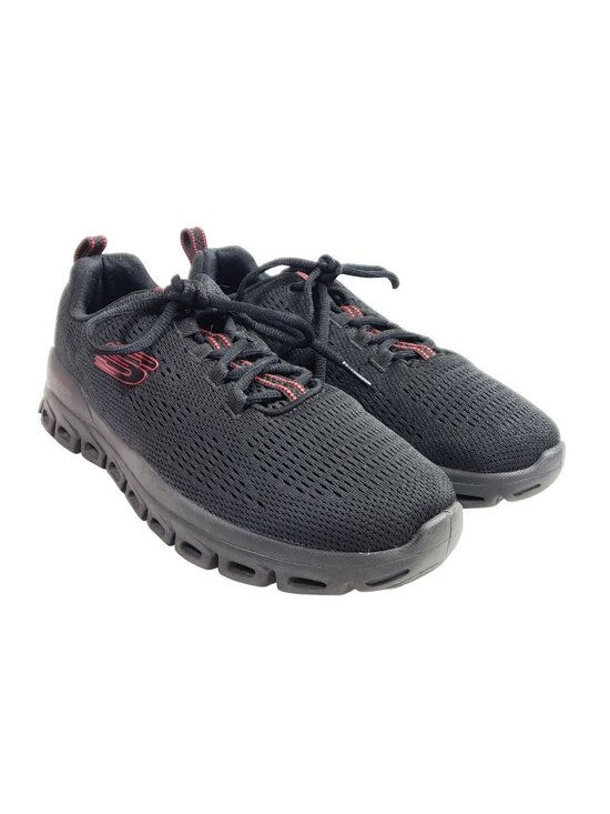 Skechers Other - Skechers Men's Size 9 Glide-Step Fasten Up Black Mesh Athletic Sneakers